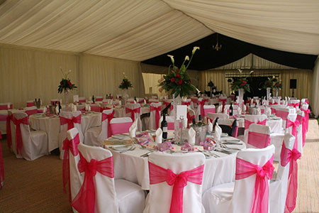Wedding catering - marquee dining
