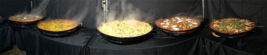 Paella pan meals