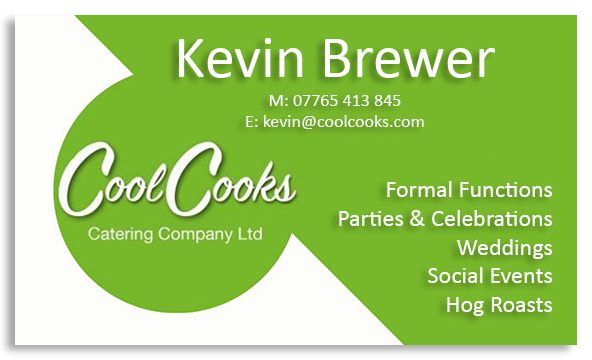 Cook Cooks Catering Company business card